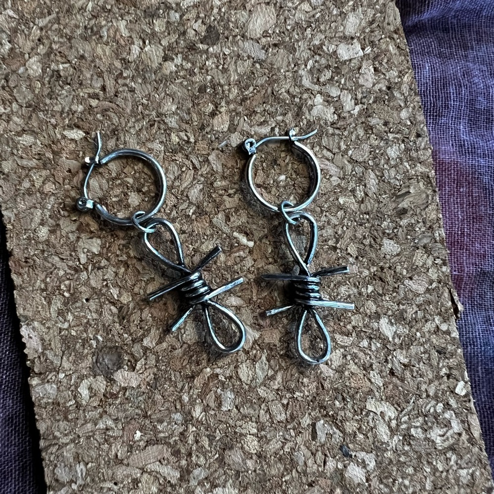 Barbed Wire Earrings